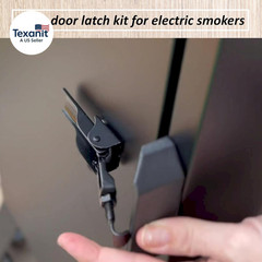 Black Door Latch Kit Replacement Parts 990050222 for Most Masterbuilt Digital El