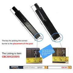 15 3/4 Inches Cast Iron Burner for BBQ Barbeques Galore Turbo 5 Burners CG5TD…