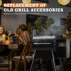 2 Pack Upgraded Pellet Grill Igniter Replacement for Traeger, Pit Boss