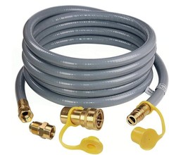 Dozyant 24 Feet 1/2 Id Natural Gas Hose Pressure Lpg Hose Quick Connect For