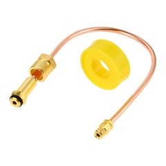 1x Automatic Changeover Regulator Pigtail POL to 1/4Inverted Flare 15Inch Long