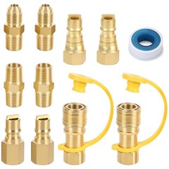 3/8″ Natural Gas Quick Connect Fittings Kit – 11 Pieces