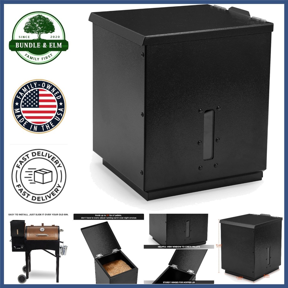 Wood Pellet Grill Hopper Extension for Longer Cooking with Easy Installation