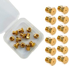 12 Pack Grill Propane Gas Orifice Nozzle Conversion Kit – DIY Burner Brass Jet N