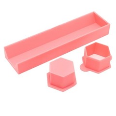 Lightweight Pink Hexagon For mold for Travel Baking and Portable Desserts
