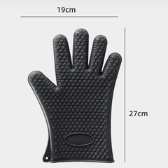 Thick Silicone Gloves Heat Resistant for Safe Baking BBQ Cooking One Pair
