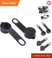 2 Stylish Black Propane Dust Caps – Reliable Thread Protection for Tanks