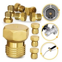 Natural Gas Orifice Conversion Kit – Propane Orifice Kit 10 Pcs Brass Jet