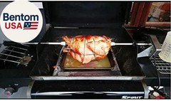 Universal Stainless Steel Grill Electric Rotisserie Motor 110 Volt 4 Watt On/Off