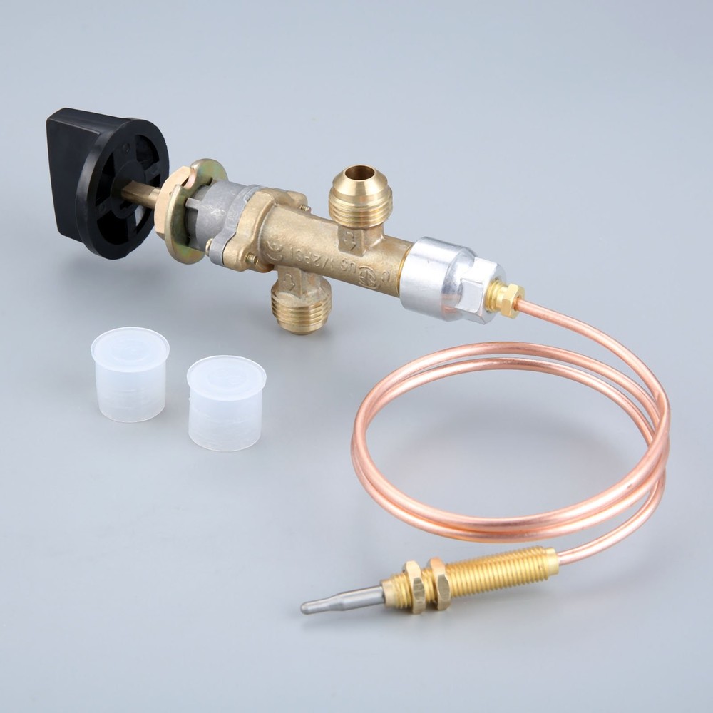 Low Pressure Propane Gas Control Valve Thermocouple Knob Switch Threaded Head