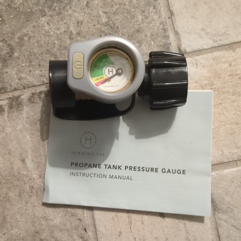 Lighted Backlit Henning Lee Propane Tank Gas Pressure Gauge BBQ Grill