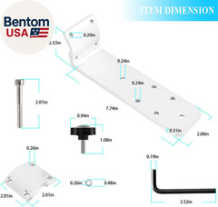 58182 Grill Rail Mount Bracket for Any Kuuma-Style BBQ Grill Replacement for Kuu