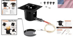 Complete Replacement Kit: Fire Burn Pot with Screws, Ash Remover & Ignitor