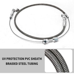 Vkinman 24″ Universal Throttle Cable Braided Stainless Steel Cable…