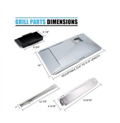 Replacement Parts for Nexgrill 720-0888N 720-0888, Grease Tray Drip Pan & Flame.
