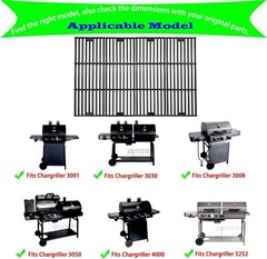 Durable 19.75″ Cast Iron Cooking Grates – Compatible with Chargriller Models