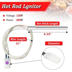 Fire Burn Pot and Hot Rod Ignitor Kit, Heavy Duty Fire Pot and Hot Rod/Grill …