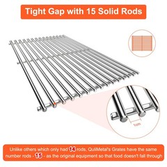 66089 Grill Grates for Weber Genesis 2 E-410, E-415, E-435 Stainless Steel 18.7″