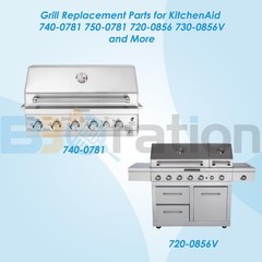 BBQration 740-0781 Grill Parts for 18 7/8″ x 8 3/4″(740-0781), silver