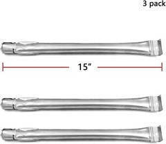 Hongso 15″ x 1″ Universal Stainless Steel Burner for Grill Master 3 Burner 720-0
