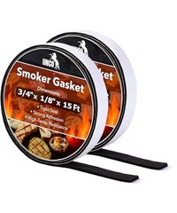 Unco Smoker Gasket 15 FT 3 4 1 8 2 Black Seal High Temp 2.0 Count Stainless