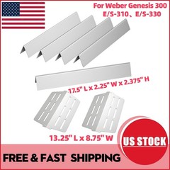 #7620 Stainless Steel Flavorizer Bars for Weber Genesis 300 Heat Plates 7-PCS