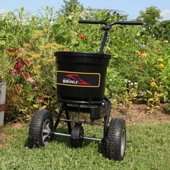 50 lb Push Lawn Spreader with Side Deflector