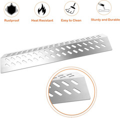 Stainless Steel Heat Plate Shield Gas Replacement for Bull BBQ Grills, Fit for A