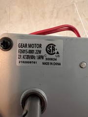 Gear Motor F26015-0001 22w Treager Pellet Grill Version 1 Fan Motor