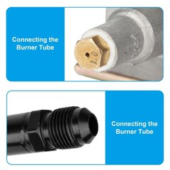 Griddle Burner Valve with Igniter Port and Gas For 22 inch Griddle, Sliver