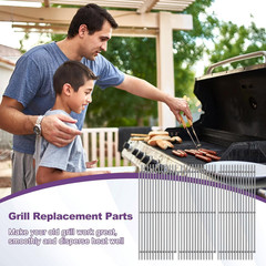 20 1/2″ 54801 Stainless Steel Grill Grate Replacement for DCS Grill Parts, Cooki