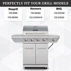 Grill Replacement Kit for Nexgrill 4 Burner 720-0830H Heat Plates Igniters