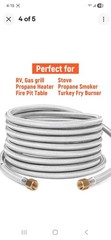 Stainless High Pressure Propane Hose Extender with 3/8″ Flare & NPT, 23’ft,