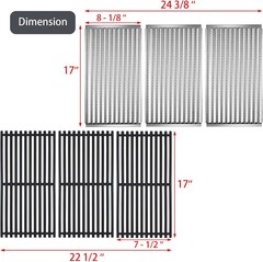463242516 Emitter Plates Grill Grates Replacement Parts for Charbroil Tru Infrar