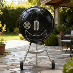 Grill Lid Holder, Stainless Steel Slide a Side Lid Prop for All Weber 18”/22”/26