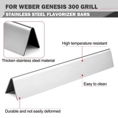 Replacement Parts for Genesis 300 Grill – Flavorizer Bars, Heat Deflector & Burn