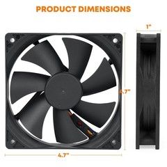 Pellet Grill Induction Fan Replacement 12V DC for Traeger D2 Pro 575/780, Ironwo