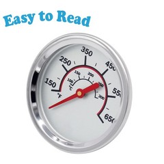 1.85″ Lid Temperature Gauge for Most of Char Broil Gas Grills, Grill Thermometer