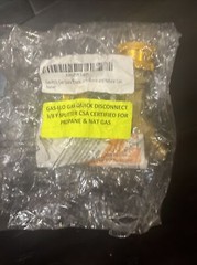 GAS-FLO, Gas Quick Disconnect 3/8 Y Splitter, CSA Certified for Propane and Natu