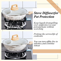 2 Pcs Simmer Plate for Gas Stove 11 Inches and 9.5 Inches Fast Defrosting Tray R