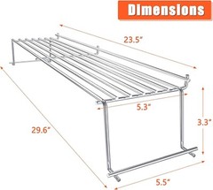 QuliMetal Stainless Steel Warming Rack for Weber Genesis 300 Series (2007-2016)