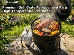 15 1/4″ Porcelain Steel Cooking Grate Parts for Charbroil The Big Easy TRU-Sm…