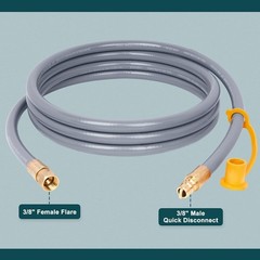 10FT Natural Gas Hose 3/8″ ID Grill Heater Weber Genesis Spirit Gas Line