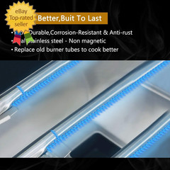 Bbq-Element Stainless Steel Grill Burner Tubes Replacement for Nexgrill 720-0830