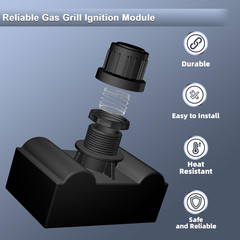 Grill Igniter Replacement Kit for Charbroil (G515-0030-W2), 5 Outlet Electronic