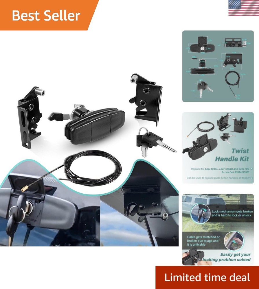 LEER Twist Handle Replacement Kit 113436-100XQ with 2 Keys – Secure Your Vehicle