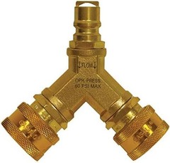 Gas Quick Disconnect Y Splitter – Certified