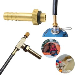Camping Stove Hose Adapter with Barb Fitting Connector for Gas Extension Brai…