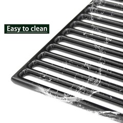 Hongso 16 15/16″ Porcelain Coated Cast Iron Grill Grates Replacement 4 Charbroil