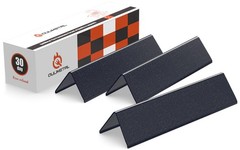 Porcelain Steel Grill Heat Plates Shield Tents Gas Burner Deflector Set Spiri…